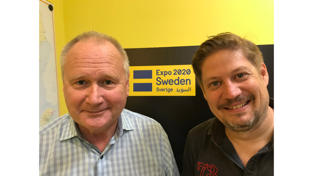 Anders är ansvarig för Svenska delegationen till Dubai och Expo 2020. 